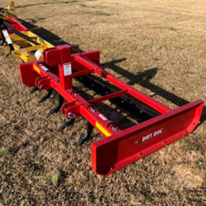Dirt Dog GRB 72  6 Ft Grader Blade With Shanks Red
